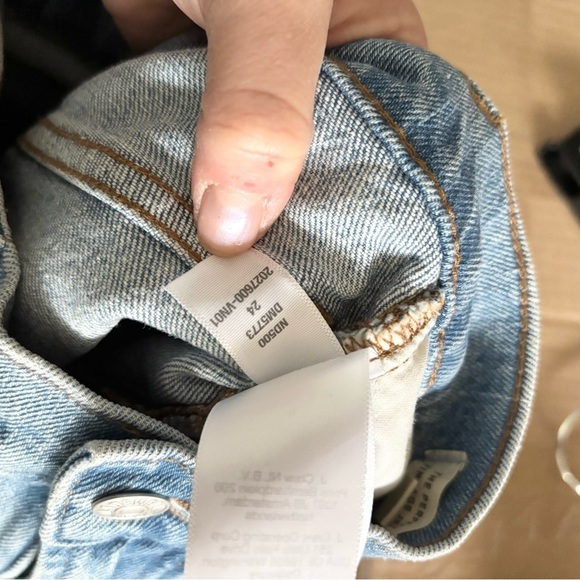 Madewell the perfect vintage jeans size 24 light wash raw hem high rise - Picture 9 of 10